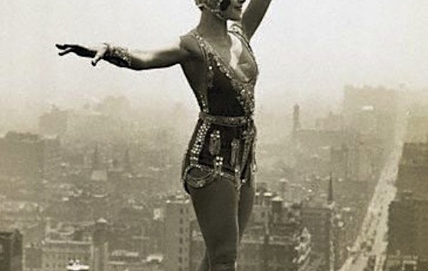 Ballet Dancer On 28Th Floor'S Ledge